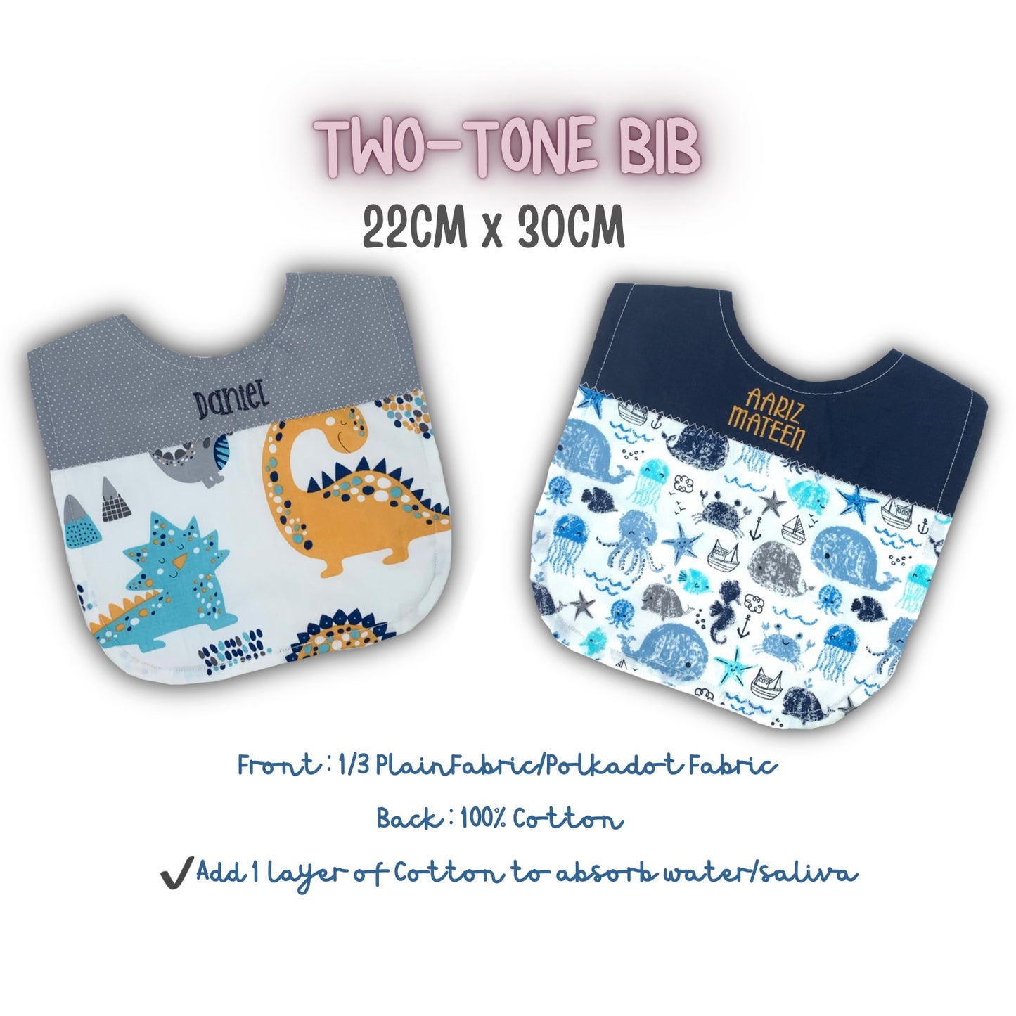 Two-Tone Bib