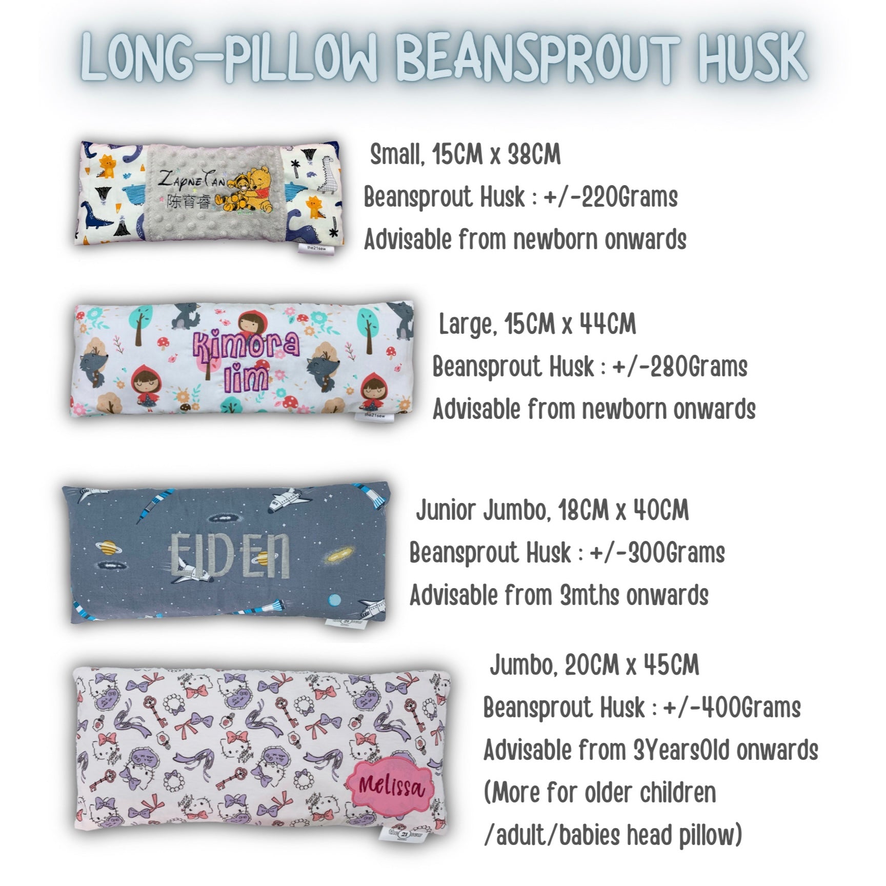 Long-Pillow Beansprout Husk