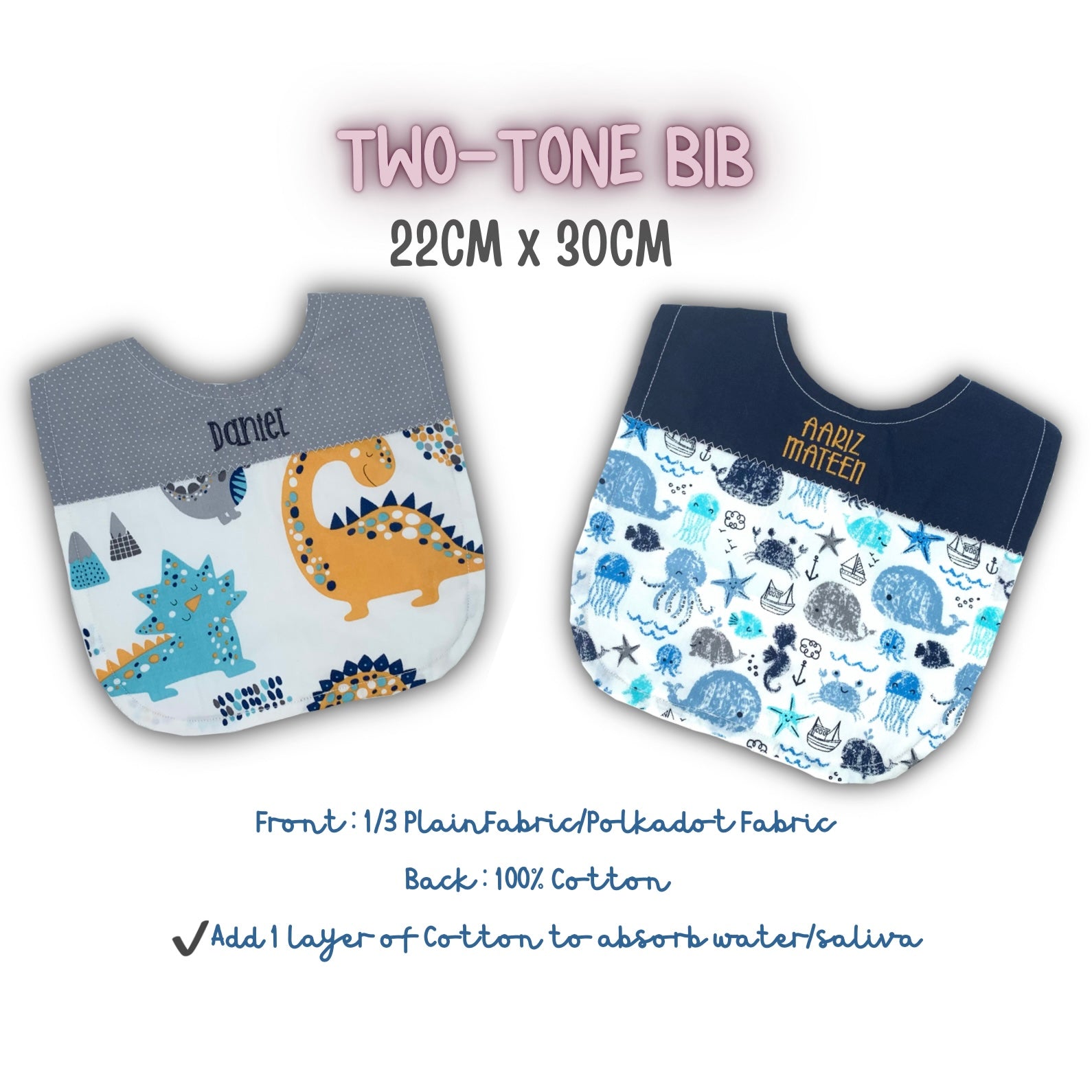 Two-Tone Bib